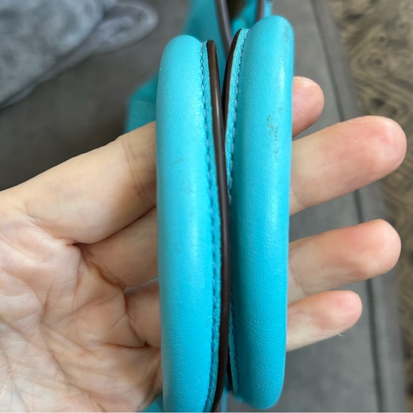 COACH Legacy Tanner perforated bright blue bag - Picture 3 of 11